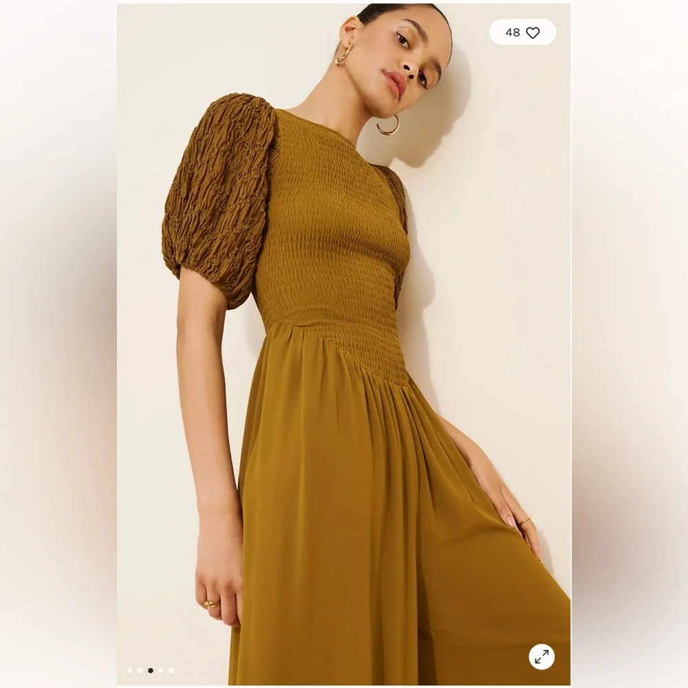 Free People lemperley Putt Sleeve Jumpsuit - Picture 3 of 4